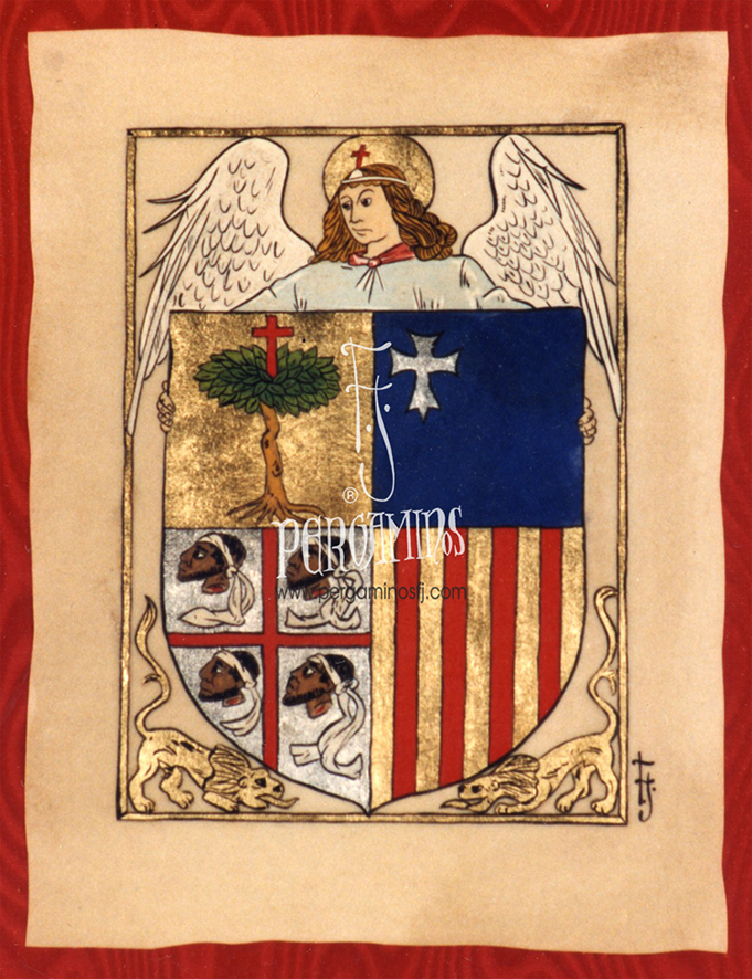 Escudo heráldico de Aragón (antiguo).