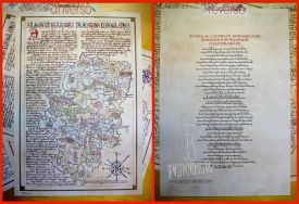 Caliorama de las Comarcas de Aragón - Mapa en pergamino - Edición facsimilar numerada