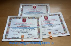 DIPLOMAS HIJOS ADOPTIVOS DE AZUARA