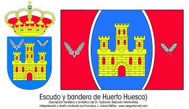DISEÑO DE BANDERAS Y ESCUDOS HERÁLDICOS MUNICIPALES - HUERTO (Huesca)