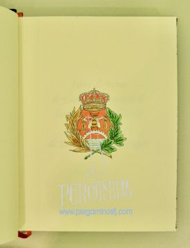 LIBRO DE ACTAS DE TOMA DE POSESIÓN (escudo), Colegio Oficial de Economistas